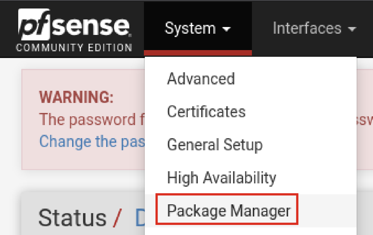 Installation des paquets