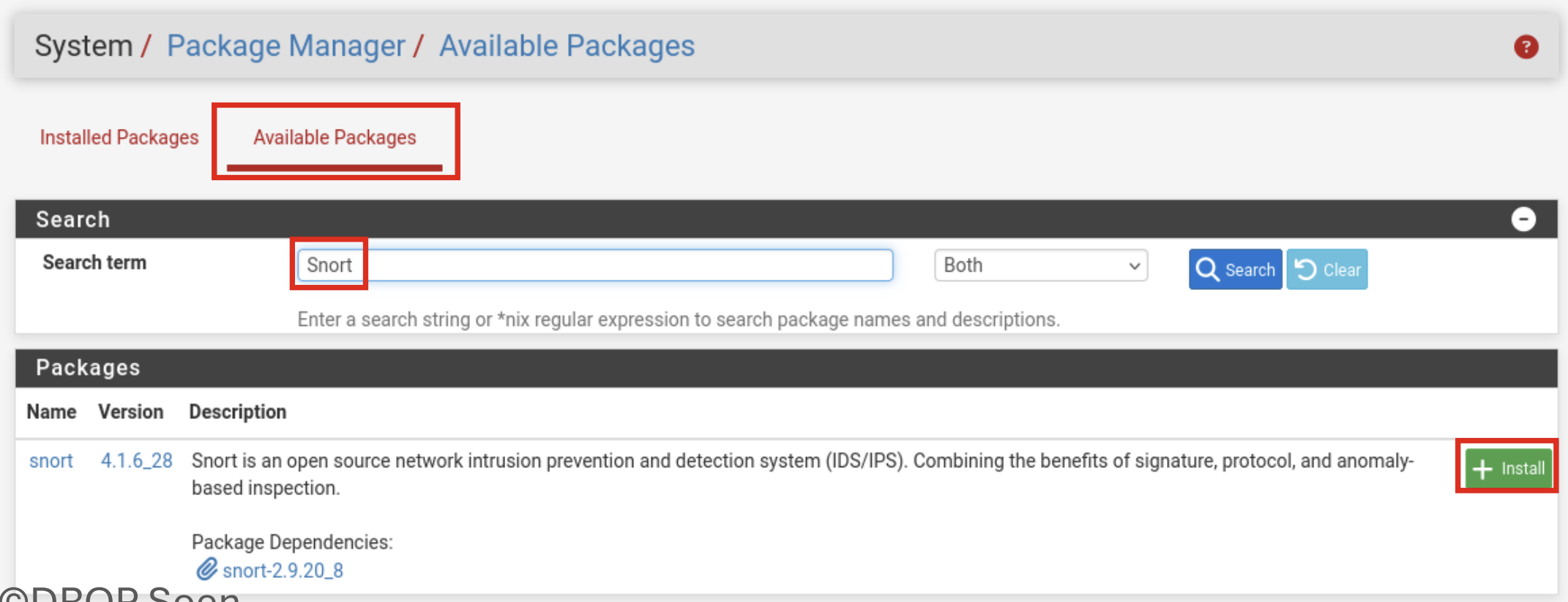 Installation de Snort