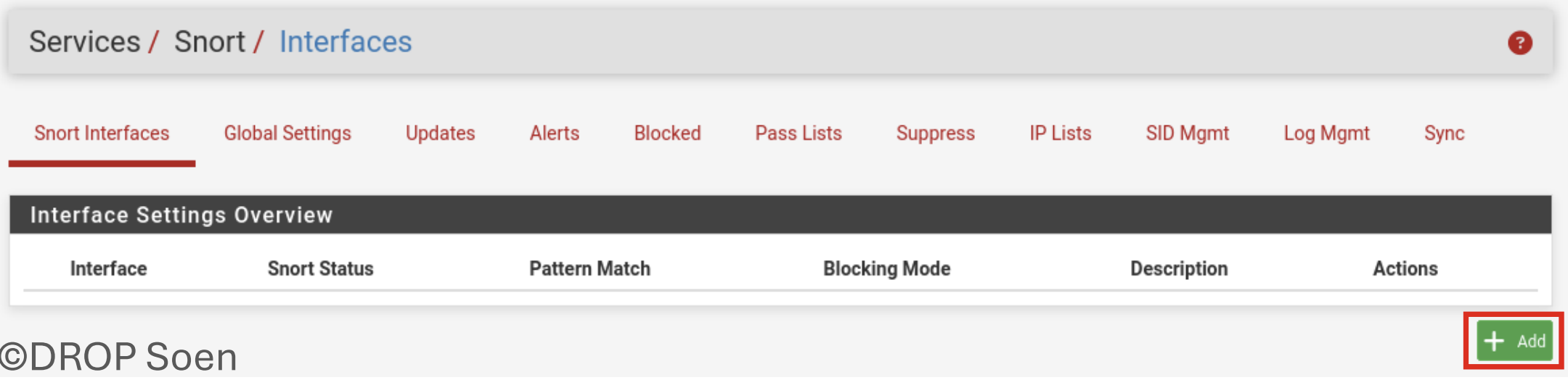 Configuration de Snort