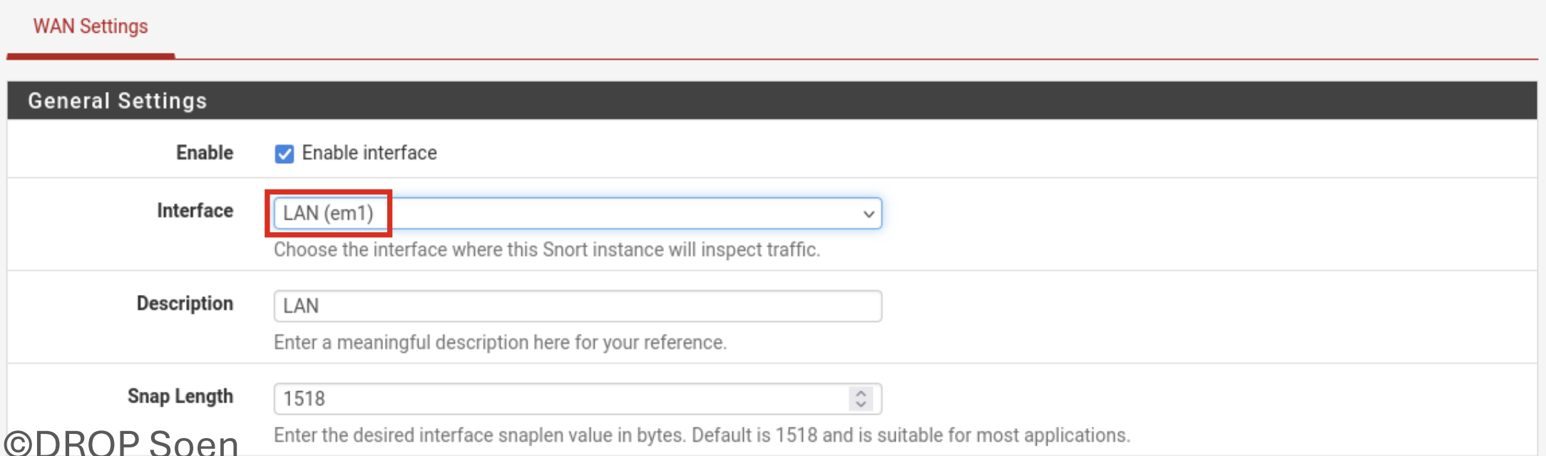 Configuration de Snort