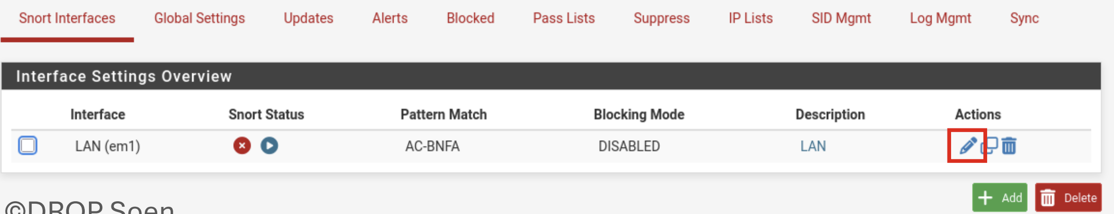 Configuration de Snort