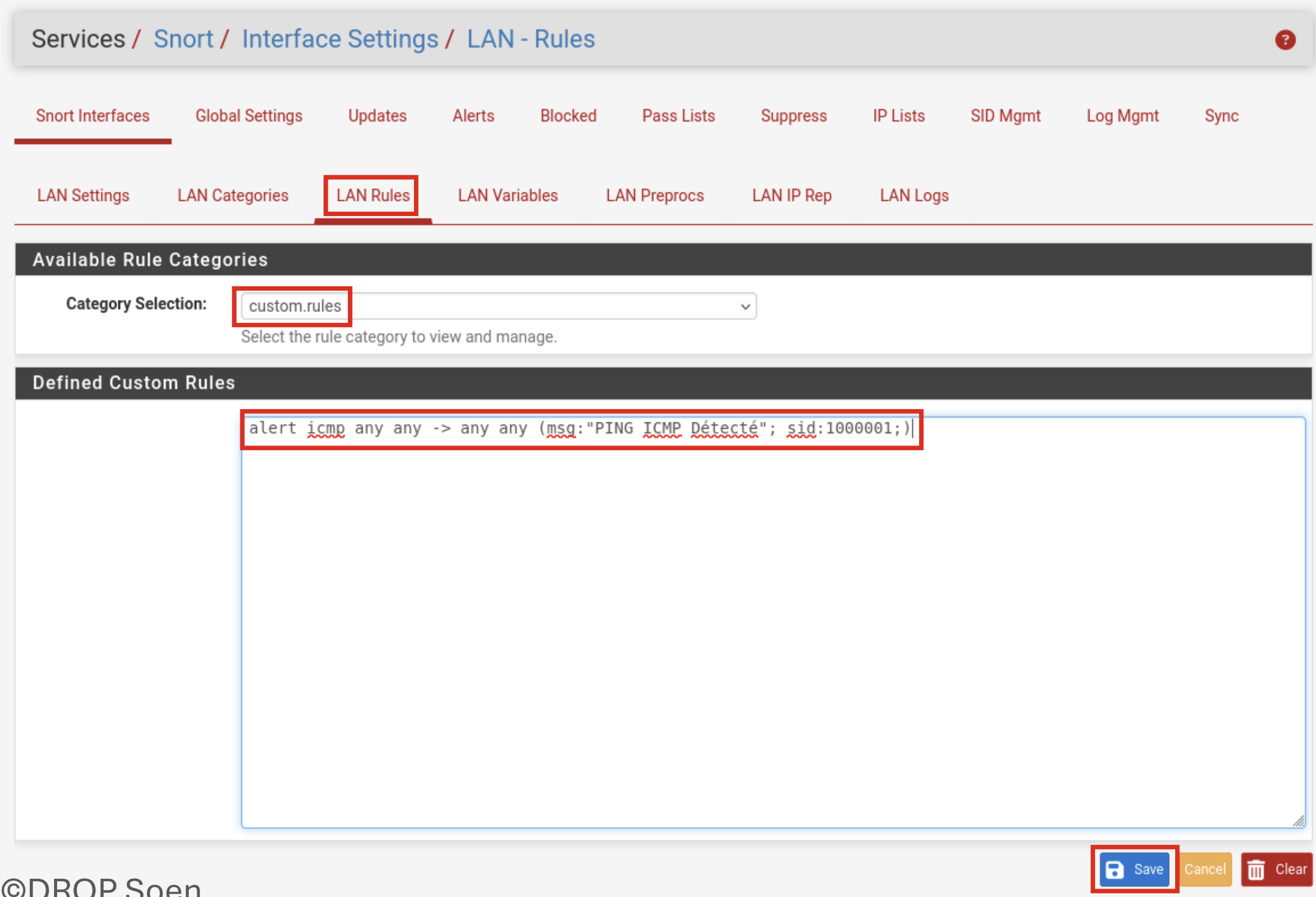 Configuration de Snort