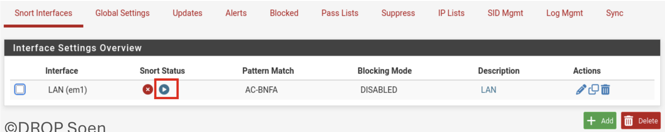 Configuration de Snort
