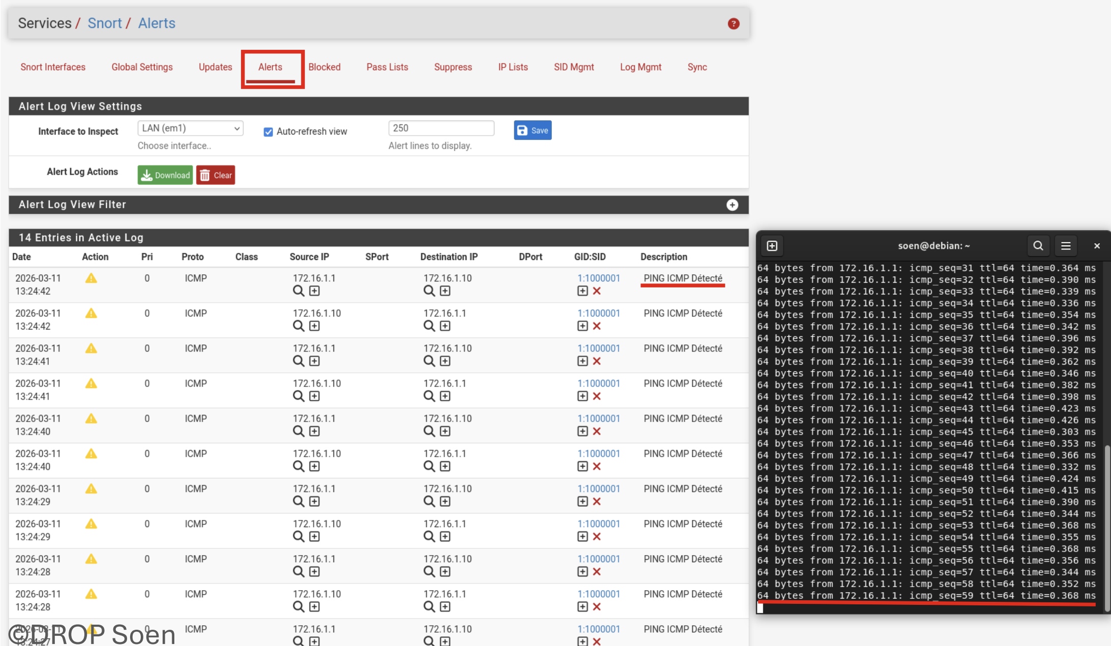 Configuration de Snort