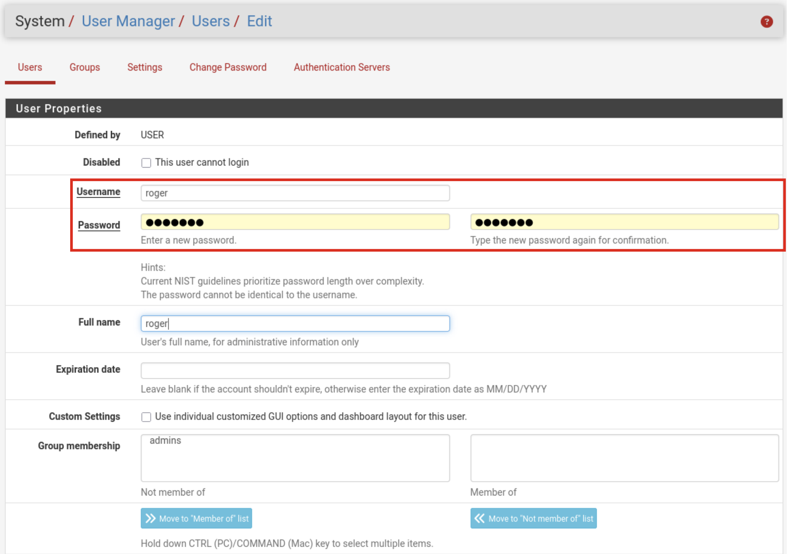 Ajouter un utilisateur