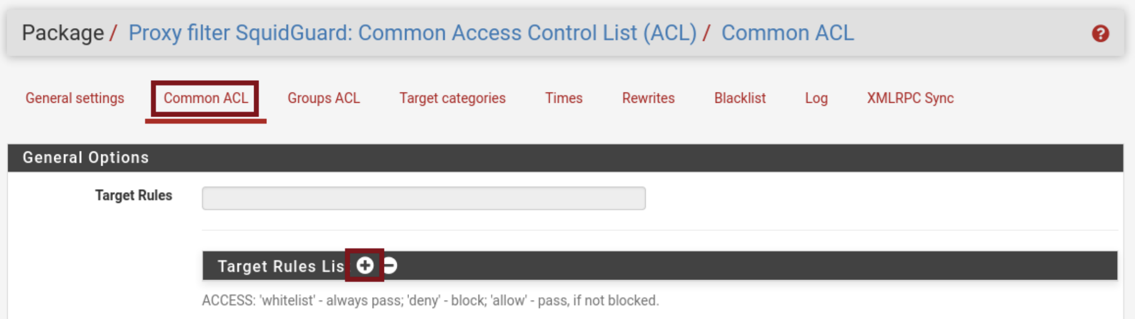 Configuration de SquidGuard