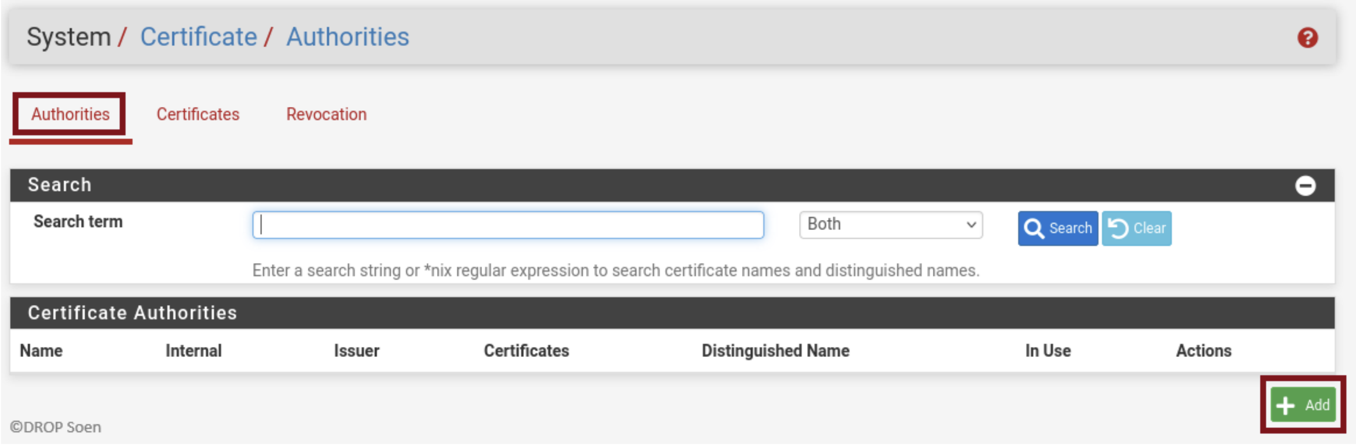 Création d’une CA