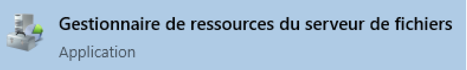 Console FSRM