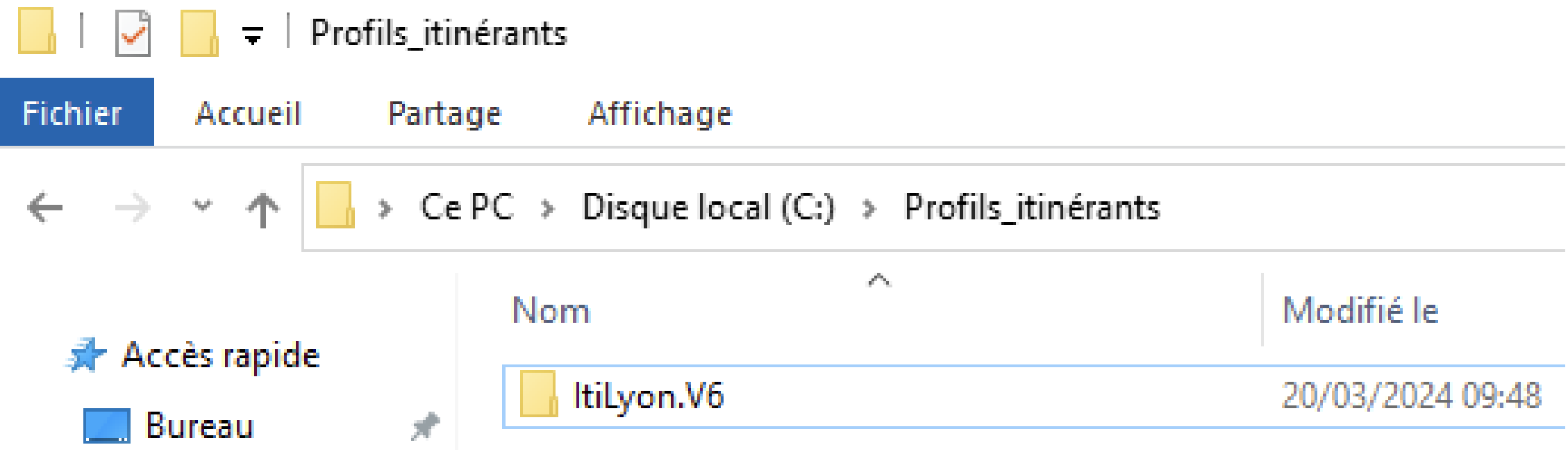 Dossier utilisateur