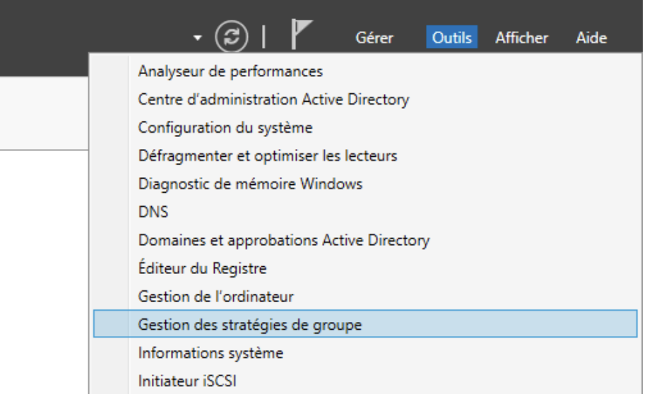 Gestion des stratégies de grouppe