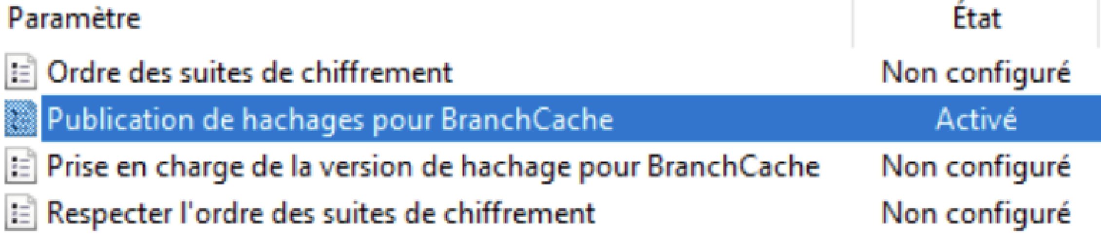Menu démarrer