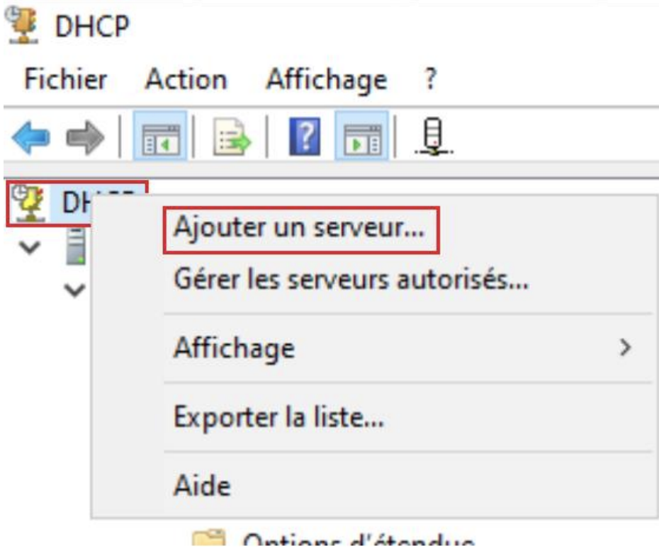 Ajouter un serveur