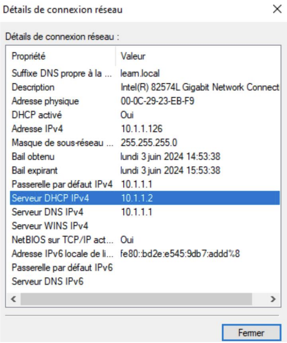 Serveur DHCP2