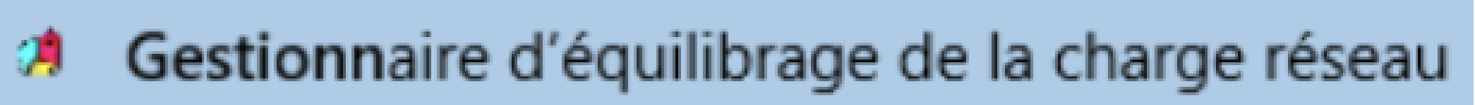 Gestionnaire d’équilibrage