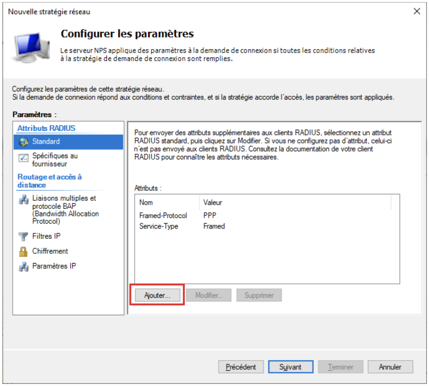 Passer l’écran Configurer les contraintes