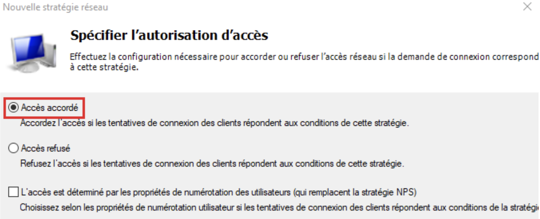 Accorder l’accès
