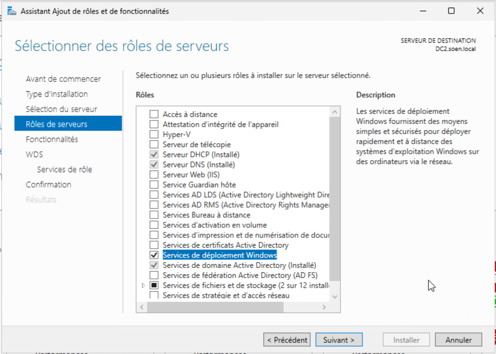 Installer WDS