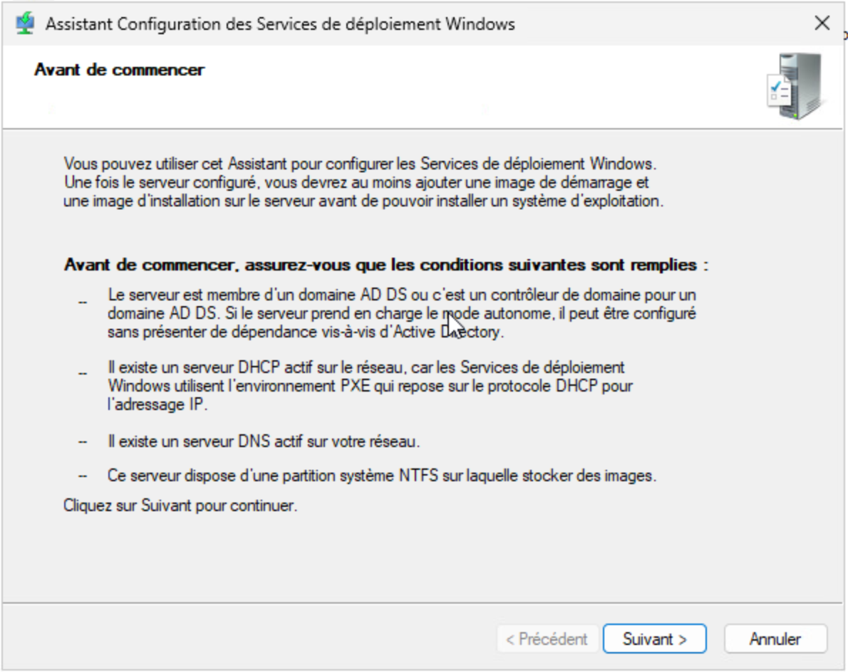 Configurer WDS