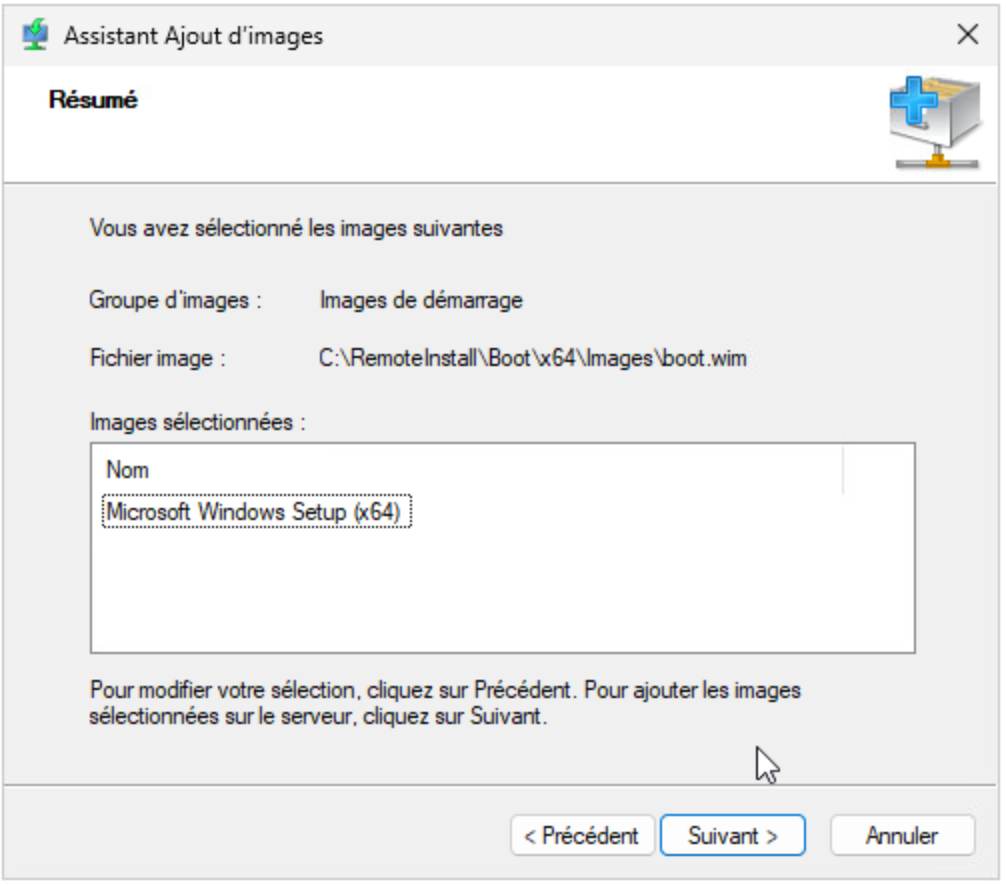 Ajouter une image de démarrage