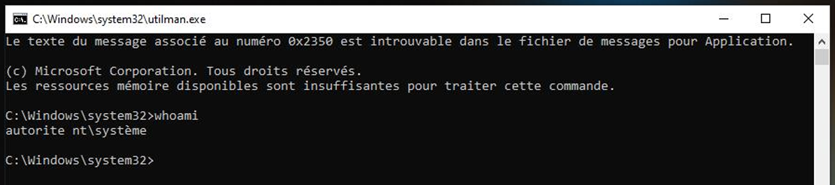 Image de l’invite de commande
